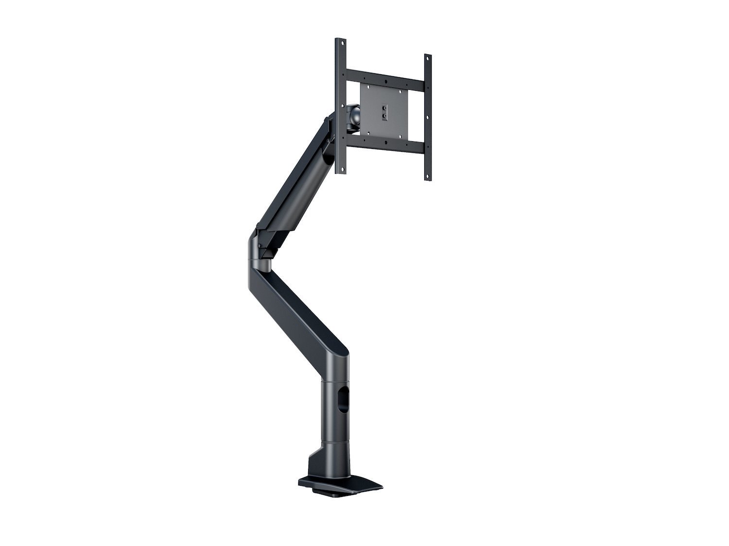 Multibrackets M Vesa Gas Lift XL Single - Monteringssats (Bordsfäste, Lyftarm, Rörförlängning, VSA-adapter) - Justerbar Arm - FÖR LCD-display - Aluminium - Svart - Skärmstorlek: 15"-38"