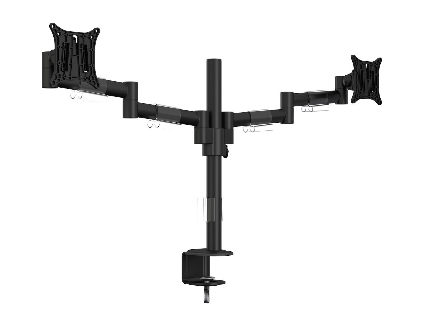 Multibrackets M Vesa Deskmount Officeline Dual - STÄLL - Justerbar Arm - FÖR 2 LCD-bildskärmar - STÅL - Svart - Skärmstorlek: 15"-30" - Klämma, Monterbar