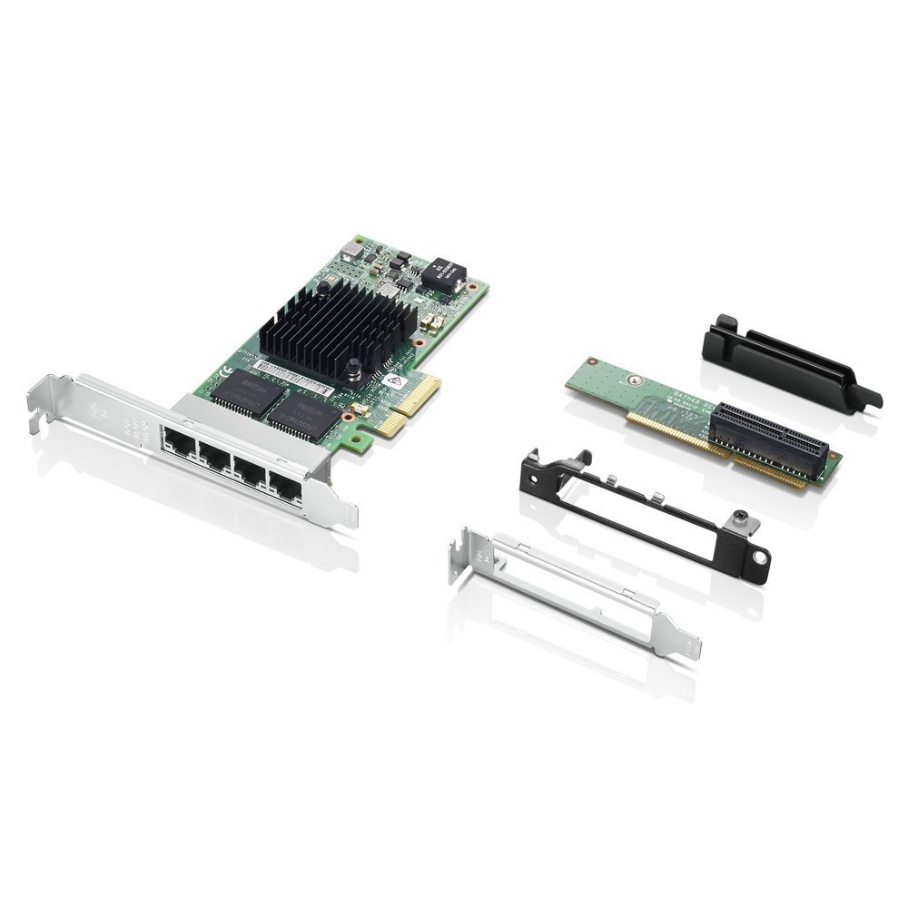 Lenovo I350-T4 Gigabit Ethernet Card for Workstation - 10/100/1000Base-T - Plug-in Card