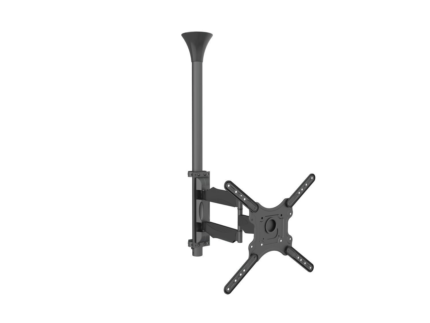 Multibrackets M Ceiling Mount Pro MBC1F - Konsol - FÖR LCD-display - Plast, Aluminium, STÅL - Svart - Skärmstorlek: 17"-42" - Takmonterbar