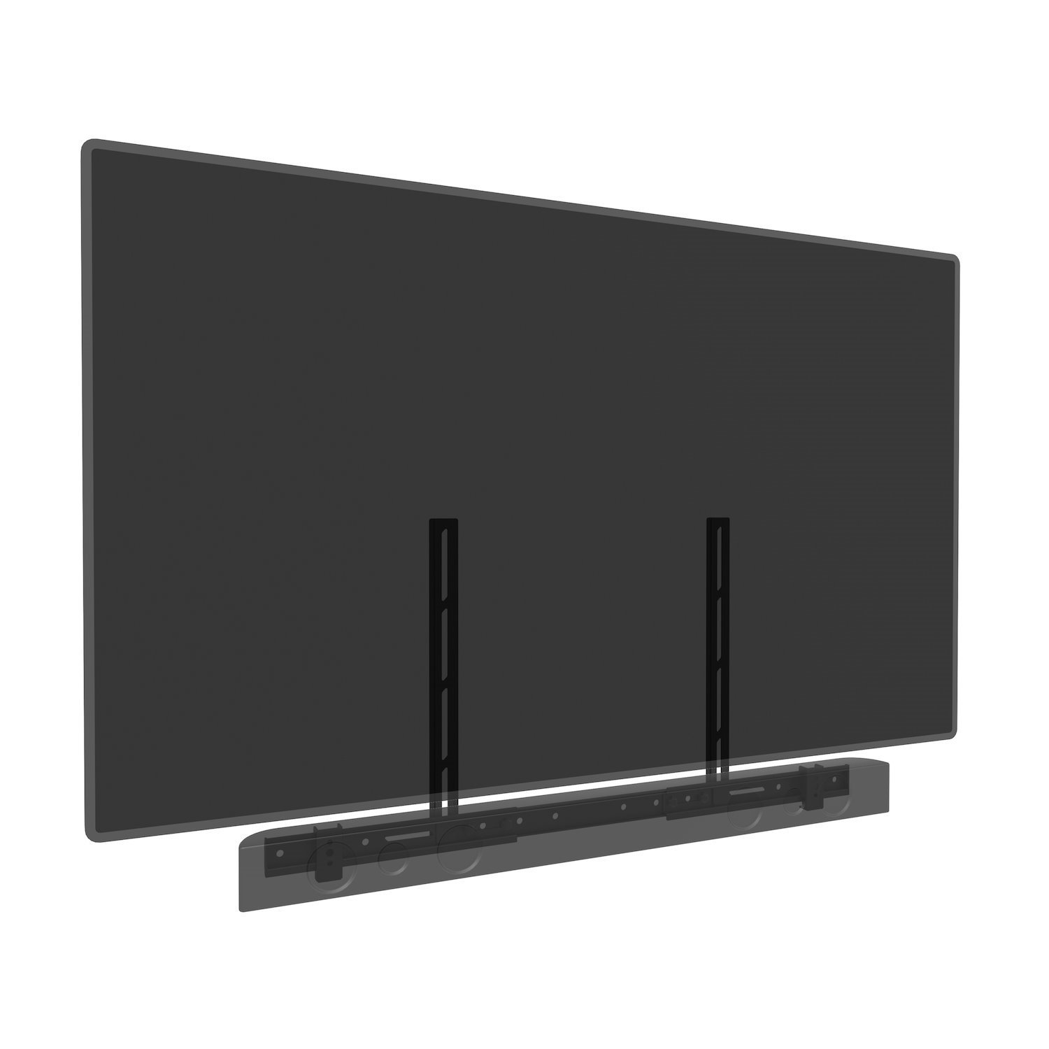 Multibrackets M - Monteringskomponent (Universalmontering) - FÖR Soundbar - Kraftigt STÅL - Svart - Skärmstorlek: 55"-110" - Monteringsgränssnitt: Upp Till 600 X 400 MM - Nedanför Skärmen