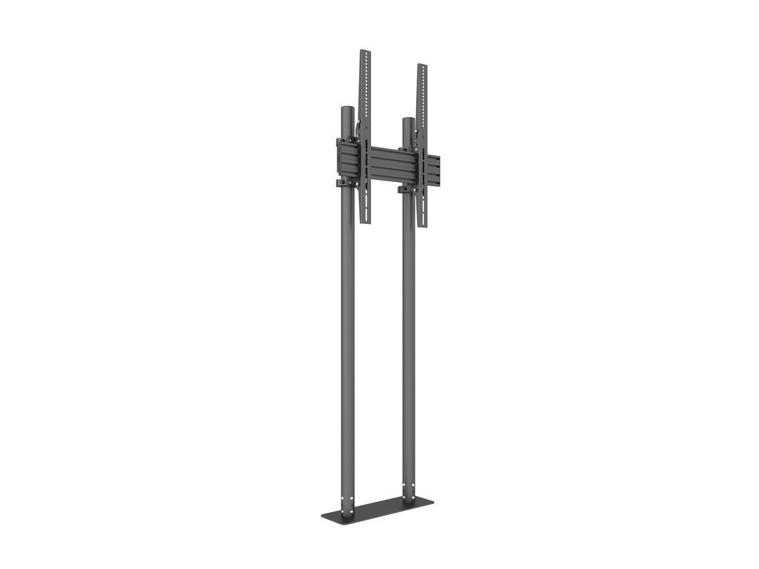Multibrackets M Pro Dual Pole Floormount - STÄLL - FÖR LCD-display - Plast, Aluminium, STÅL - Svart - Skärmstorlek: 65"-90" - Golvstående