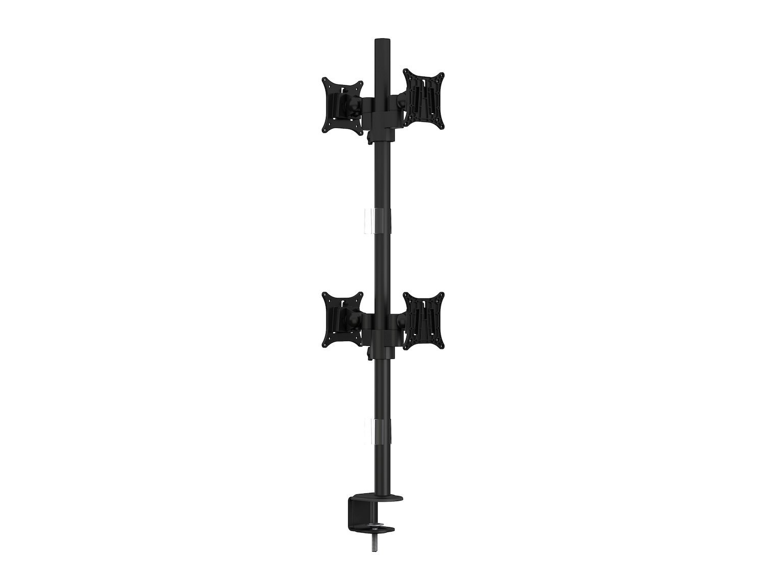 Multibrackets M Vesa Deskmount Officeline Quad B2B - Monteringssats - FÖR 4 LCD-bildskärmar - STÅL - Svart - Skärmstorlek: 15"-30" - Disk-Monteringsbar