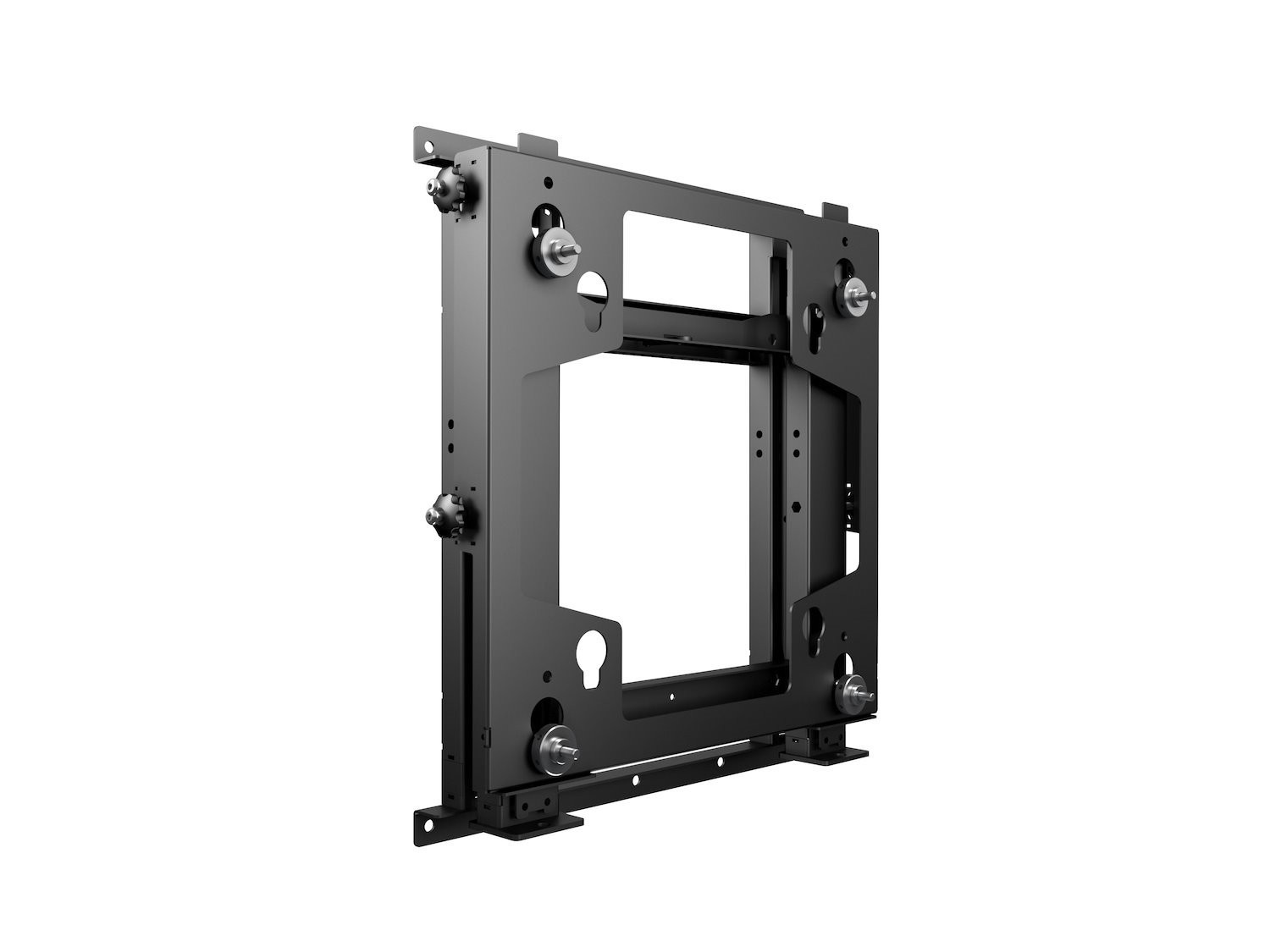 Multibrackets M Public Video Wall Mount Push SD - Konsol - FÖR Platt Panel - JÄRN - Svart - Skärmstorlek: 50"-95" - Väggmonterbar