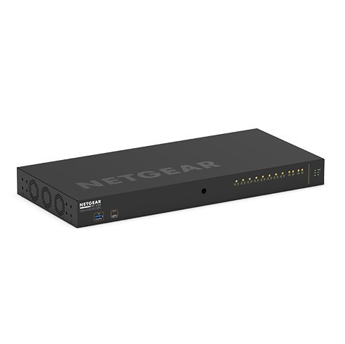 Netgear Av Line M4250-10G2XF-PoE+ - Switch - L3 - Administrerad - 10 X 10/100/1000 (8 PoE+) + 2 X 10 Gigabit SFP+ - Sida Till Sida Luftflöde - Rackmonterbar - PoE+ (240 W)