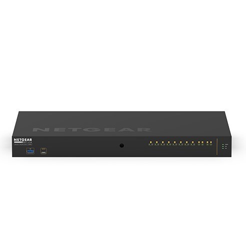 Netgear Av Line M4250-10G2XF-PoE++ - Switch - L3 - Administrerad - 10 X 10/100/1000 (8 PoE++) + 2 X 10 Gigabit SFP+ - Sida Till Sida Luftflöde - Rackmonterbar - PoE++ (720 W)