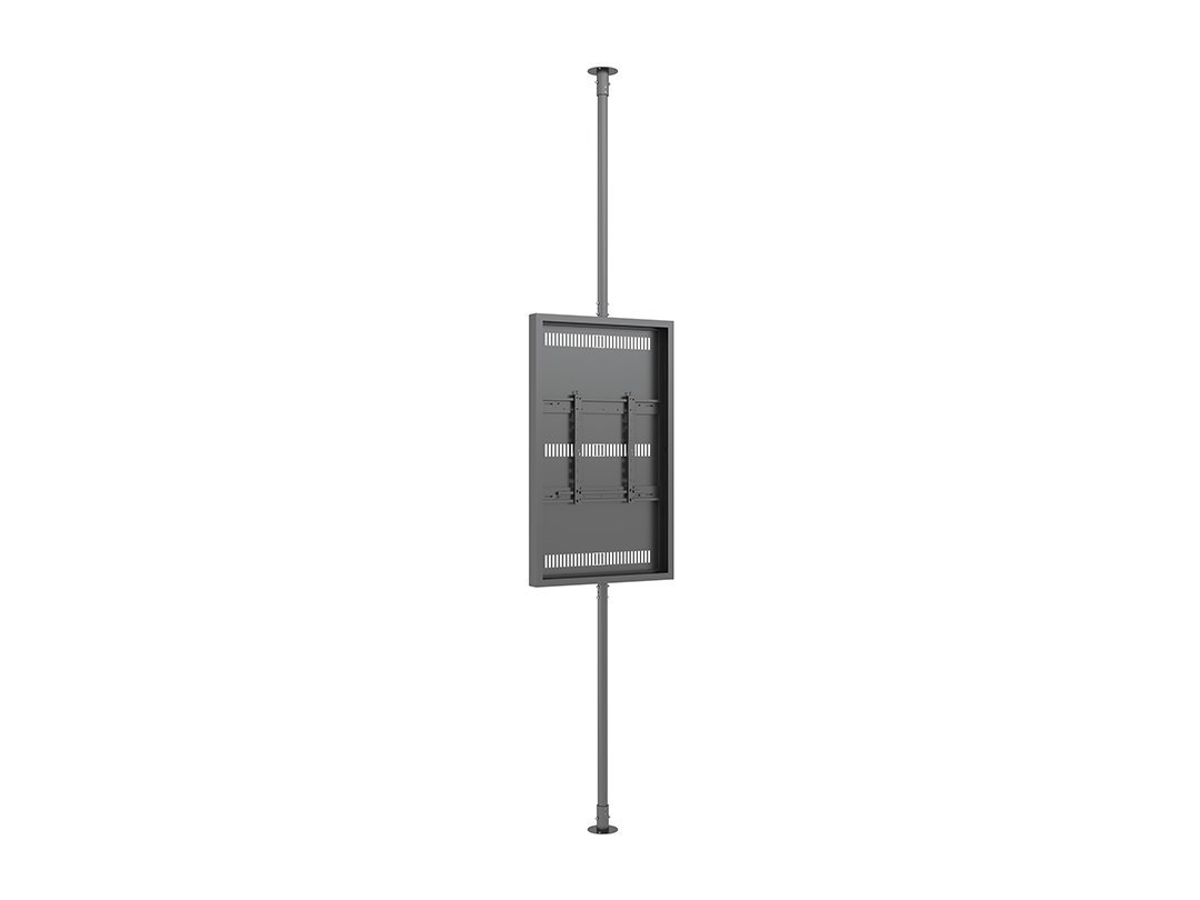 Multibrackets M Pro Series - Hölje - LÅG Profil - FÖR Digital SKYLT - Medium - Låsbar - STÅL - Svart - Skärmstorlek: 55" - Monterbar PÅ Golv Till Tak