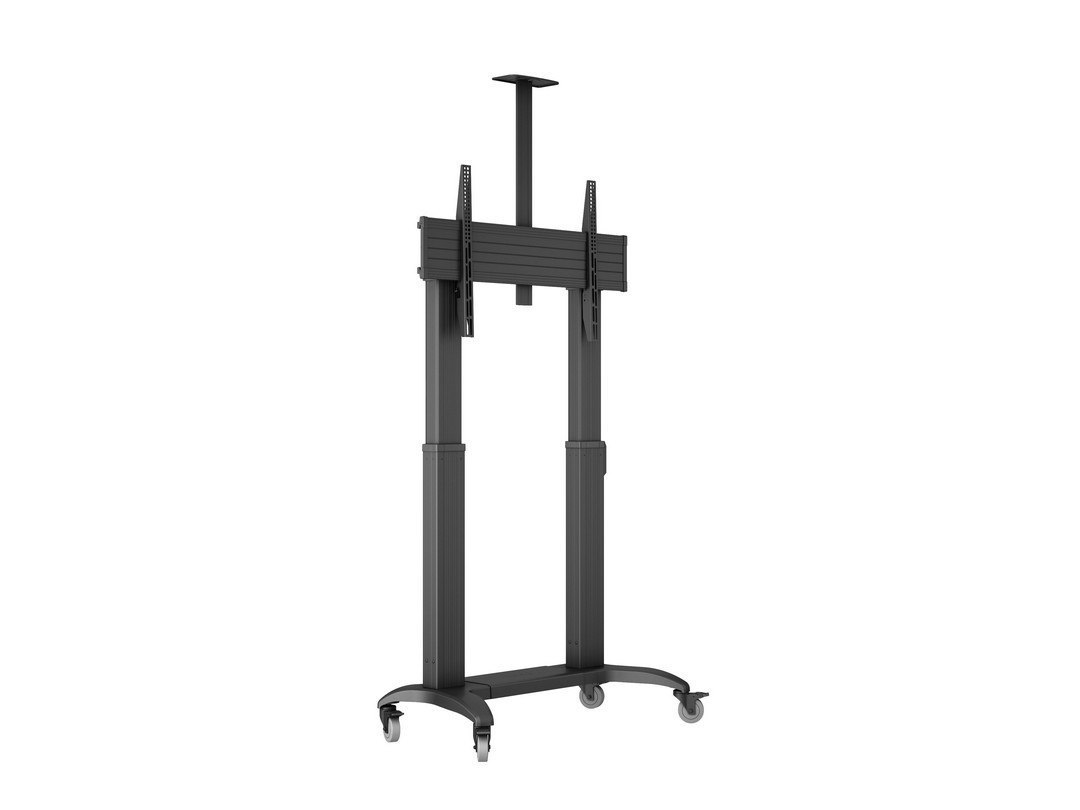 Multibrackets M Motorized Public Floorstand Dual Pillar 180 HD - Vagn - Motoriserad - FÖR Platt Panel/Videokonferenskamera - Aluminium - Svart - Skärmstorlek: 75"-110"