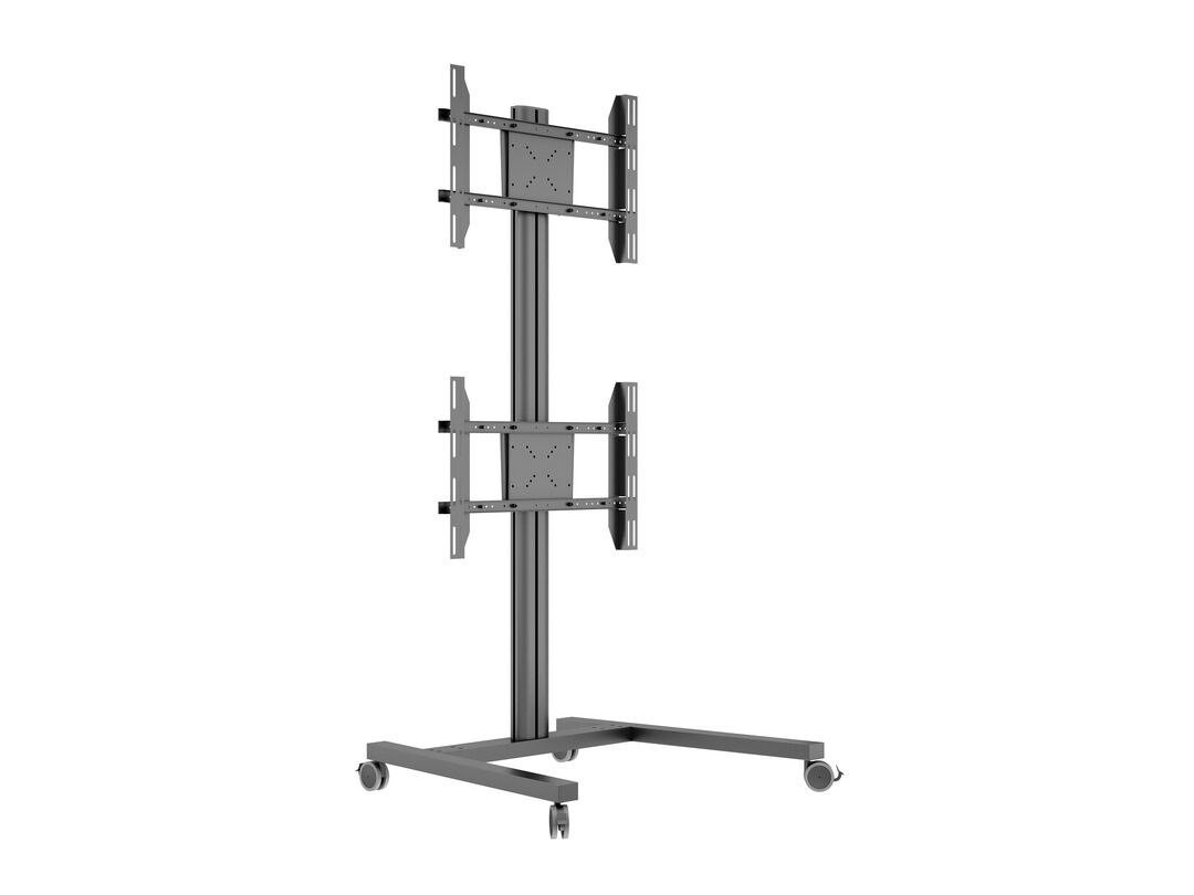 Multibrackets M Display Stand 180 Dual Vertical - Vagn - FÖR 2 LCD-bildskärmar - Aluminium, STÅL - Svart - Skärmstorlek: 32"-55"