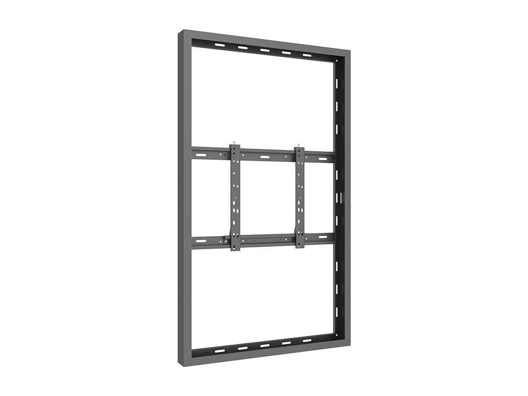 Multibrackets M Pro Series - Hölje - LÅG Profil - FÖR LCD-panel FÖR Digital Skyltning - Medium - Låsbar - STÅL - Svart - Skärmstorlek: 55" - Väggmonterbar