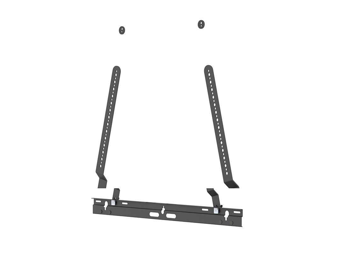 Multibrackets M - Monteringssats - FÖR Soundbar - Aluminium, Laserskuret STÅL - Svart - TV-fäste - FÖR Sonos Arc