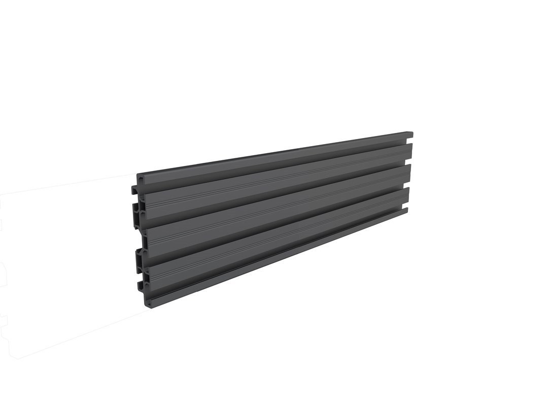 Multibrackets Pro Series - Monteringskomponent (En Skärmskena) - FÖR Videovägg - Aluminium - Svart - Stångmontering
