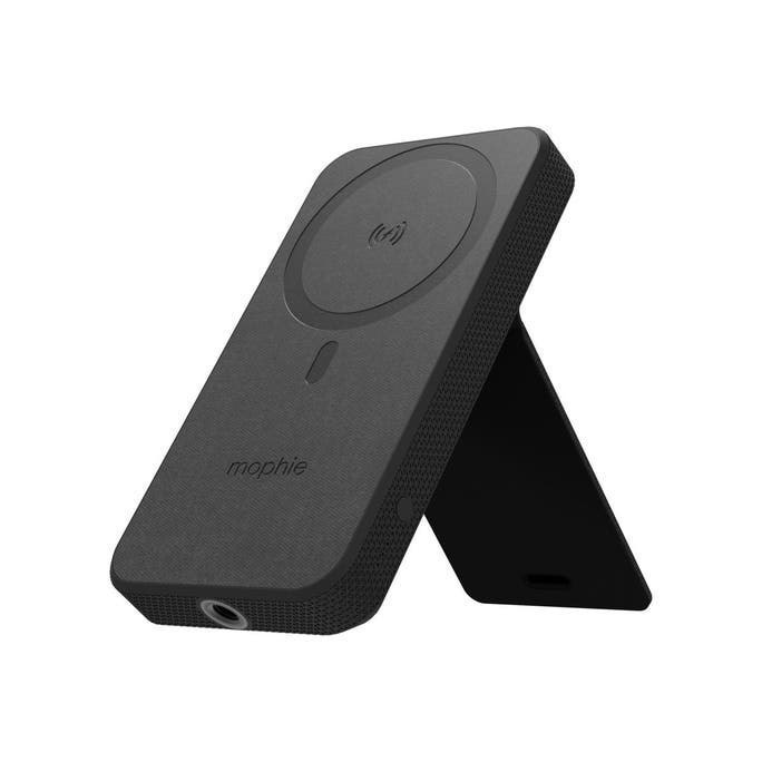 Zagg Mophie Snap+ Powerstation Stand - TRÅDLÖS Powerbank - 10000 mAh - 20 Watt - PD (24 Pin Usb-C) - PÅ Kabel: Usb-C - Svart