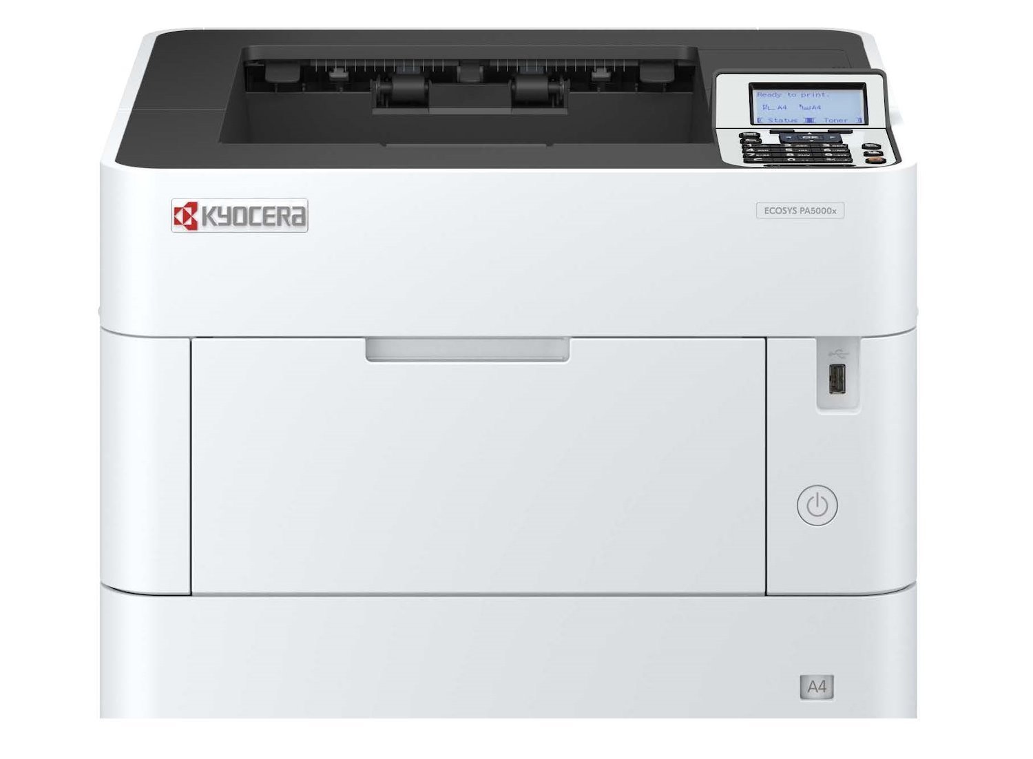 Kyocera Ecosys Pa5000x - Skrivare - Svartvit - Duplex - Laser - A4/Legal - 1200 X 1200 Dpi - Upp Till 50 Sidor/Minut - Kapacitet: 600 Ark - Usb 2.0, Gigabit Lan, USB-värd