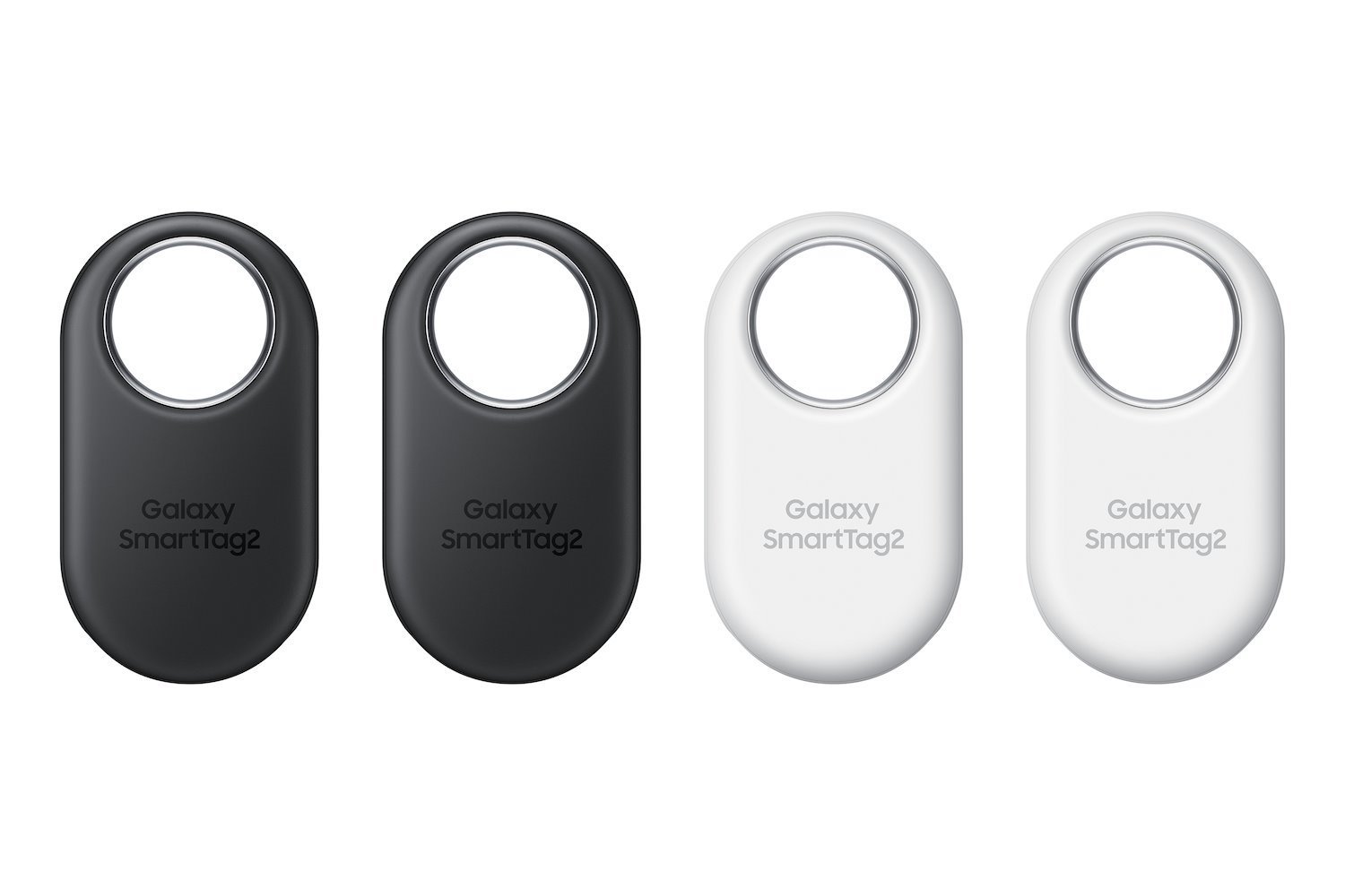 Samsung Galaxy SmartTag2 - Bluetooth-Tagg Med Antiförlust FÖR Mobiltelefon - Vit, Svart (Paket Om 4)