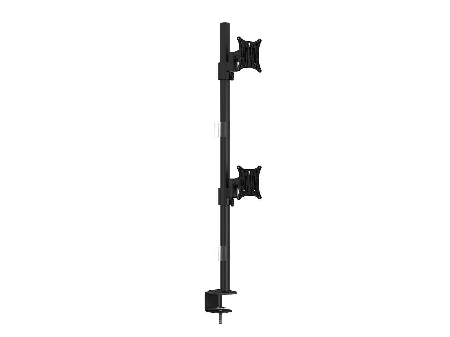 Multibrackets M Vesa Deskmount Officeline Dual Vertical - Monteringssats - FÖR 2 LCD-bildskärmar - STÅL - Svart - Skärmstorlek: 15"-30" - Disk-Monteringsbar