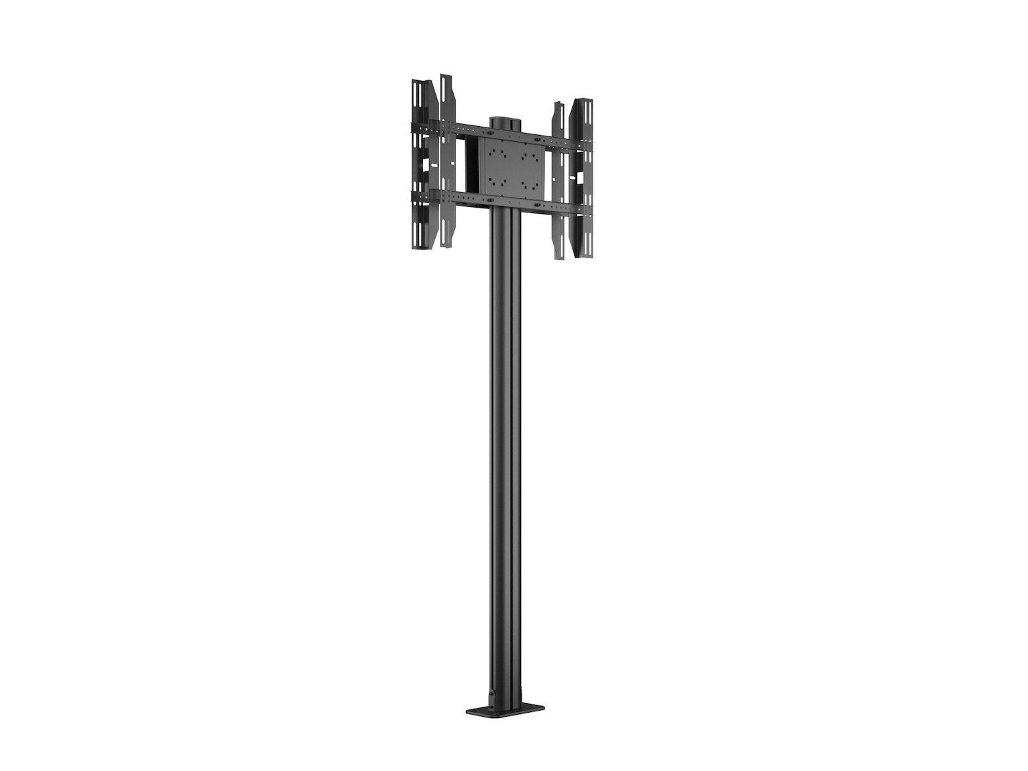 Multibrackets M - STÄLL - RYGG Mot RYGG - FÖR LCD/LED-display - Metall, Aluminium - Svart - Skärmstorlek: 24"-65" - Monterad I Golvet
