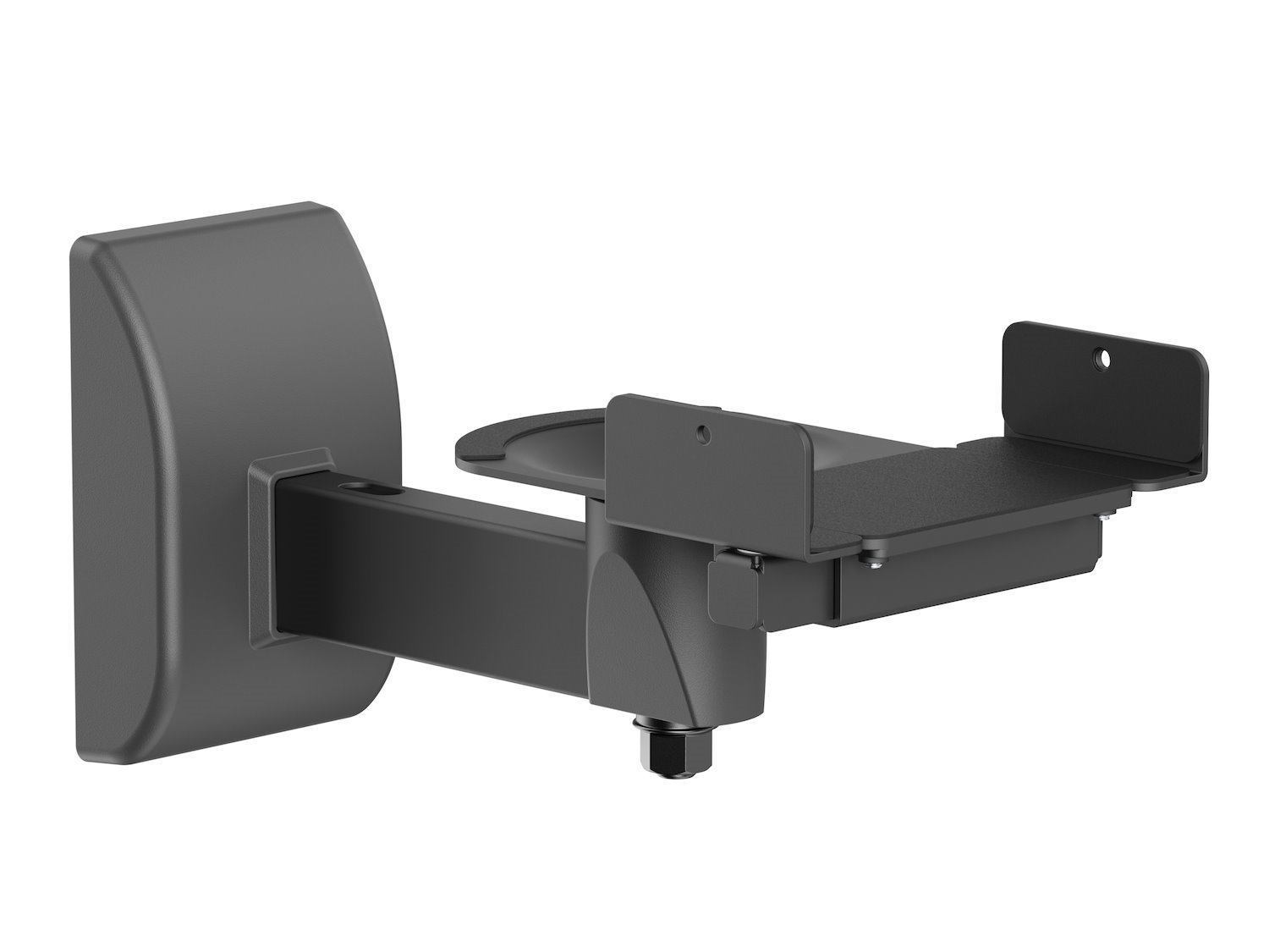 Multibrackets M - Monteringssats (Väggfäste) - FÖR Högtalare - Universal, Max Belastning 15 KG - FÖRSTÄRKT Polymer - Svart