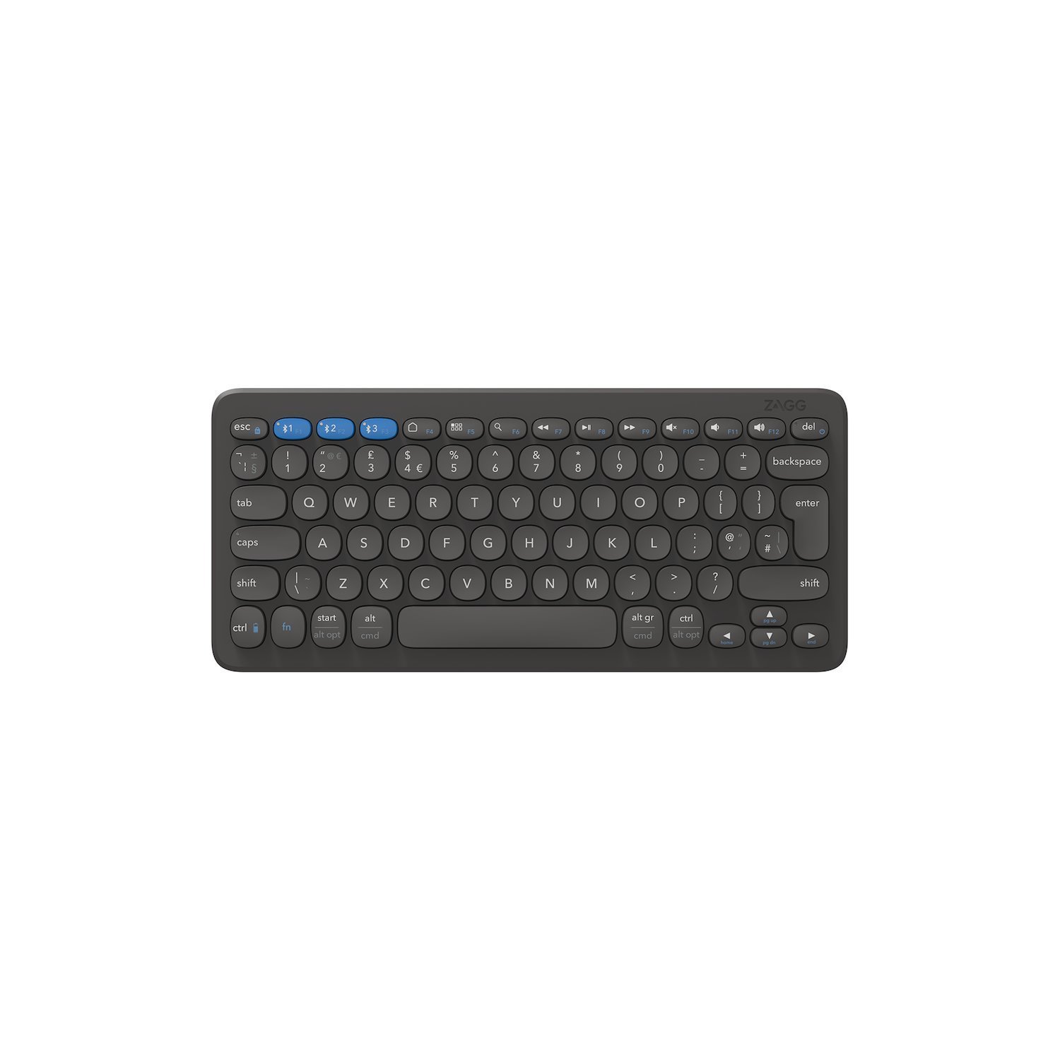 Zagg Pro - Tangentbord - 12" - TRÅDLÖS - Bluetooth - Qwerty - Nordisk