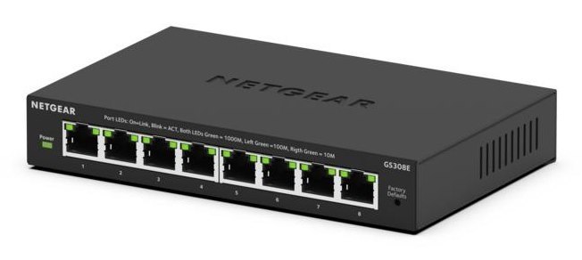 Netgear GS300 8 Ports Layer 3 Switch - Gigabit Ethernet - 10/100/1000Base-T