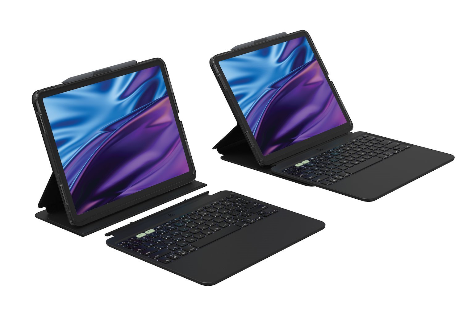Zagg Pro Keys 2 - Tangentbord Och Foliefodral (Folioomslag) - Bakgrundsbelyst - TRÅDLÖS - Bluetooth - Qwerty - Nordisk - FÖR Apple 13-Inch iPad Air Wi-Fi, Wi-Fi + Cellular