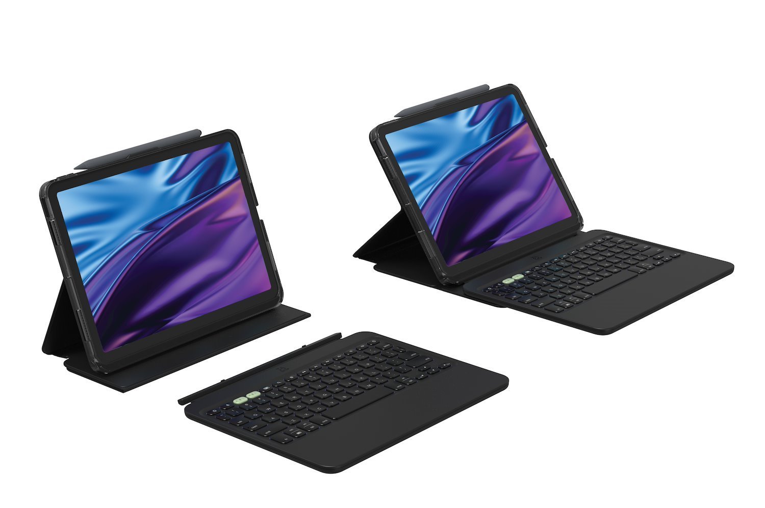 Zagg Pro Keys 2 - Tangentbord Och Foliefodral (Folioomslag) - Bakgrundsbelyst - TRÅDLÖS - Bluetooth - Qwerty - Nordisk - FÖR Apple 11-Inch iPad Air Wi-Fi, Wi-Fi + Cellular