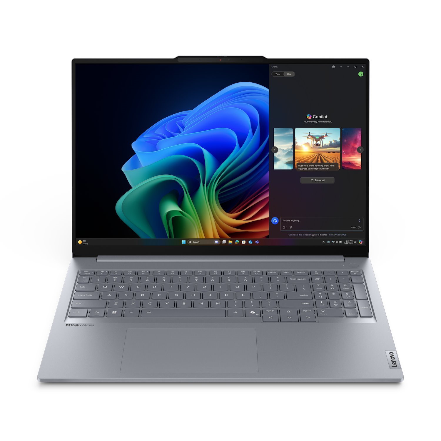 Lenovo ThinkBook 16 G7 Qoy 21NH - Snapdragon X Plus - X1P-42-100 / Upp Till 3.4 GHz - Win 11 Pro (Med Arm) - Qualcomm Adreno - 32 GB Ram - 1 TB SSD NVMe - 16" Ips 1920 X 1200 - Bluetooth, Wi-Fi 7 - Du