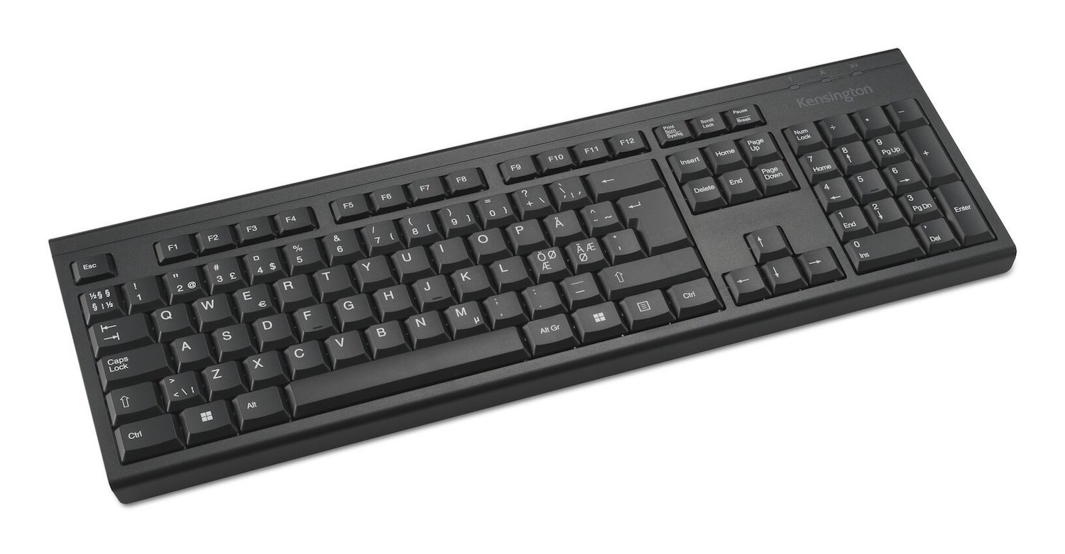 Kensington KB150 Eq - Tangentbord - Full Size - TRÅDLÖS - 2.4 GHz - Qwerty - Hela Norden - Detaljhandel - FSC-kartong