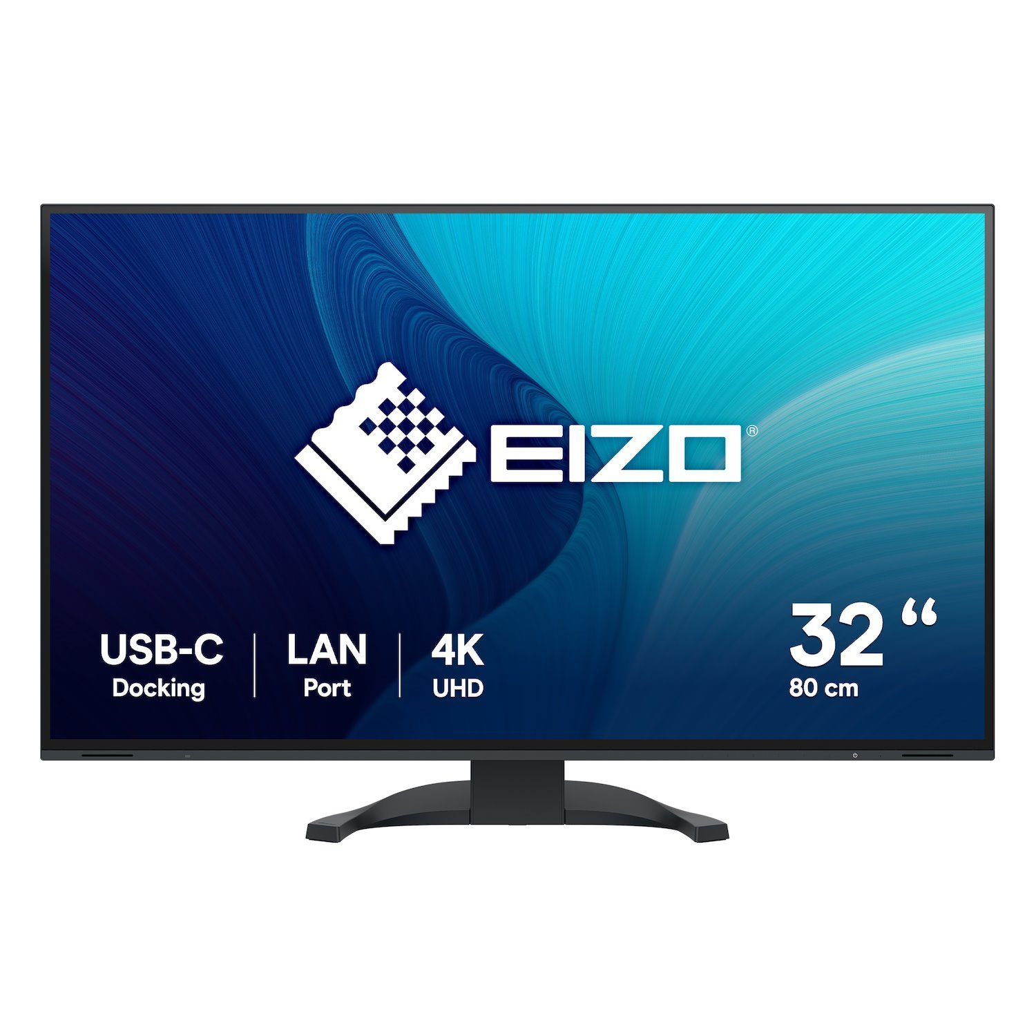 Eizo FlexScan Ev3240x - Med FlexStand - LED-skärm - 32" (31.5" Visbar) - 3840 X 2160 4K - Ips - 350 CD/M² - 2000:1 - 5 MS - 2xHDMI, DisplayPort, Usb-C - Högtalare - Svart