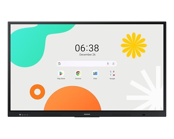 Samsung Interactive Display Wa75f - 75" Diagonal Klass Waf Series LED-bakgrundsbelyst LCD-skärm - Utbildning/Företag - Med Pekskärm (Multitouch) - Android - 4K Uhd (2160P) 3840 X 2160 - Svart