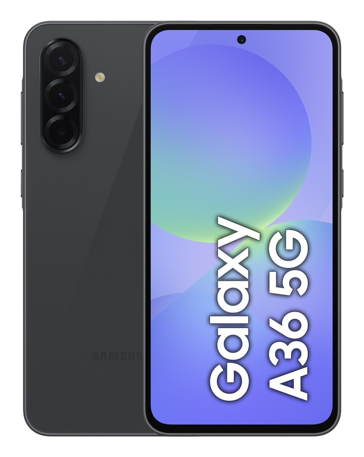Samsung Galaxy A36 - 5G Pekskärmsmobil - dual-SIM - Ram 6 GB / Internminne 128 GB - OLED-skärm - 6.7" - 2340 X 1080 Pixlar (120 HZ) - 3 ST. Bakre Kameror 50 MP, 8 MP, 5 MP - Front Camera 12 MP - Fanta