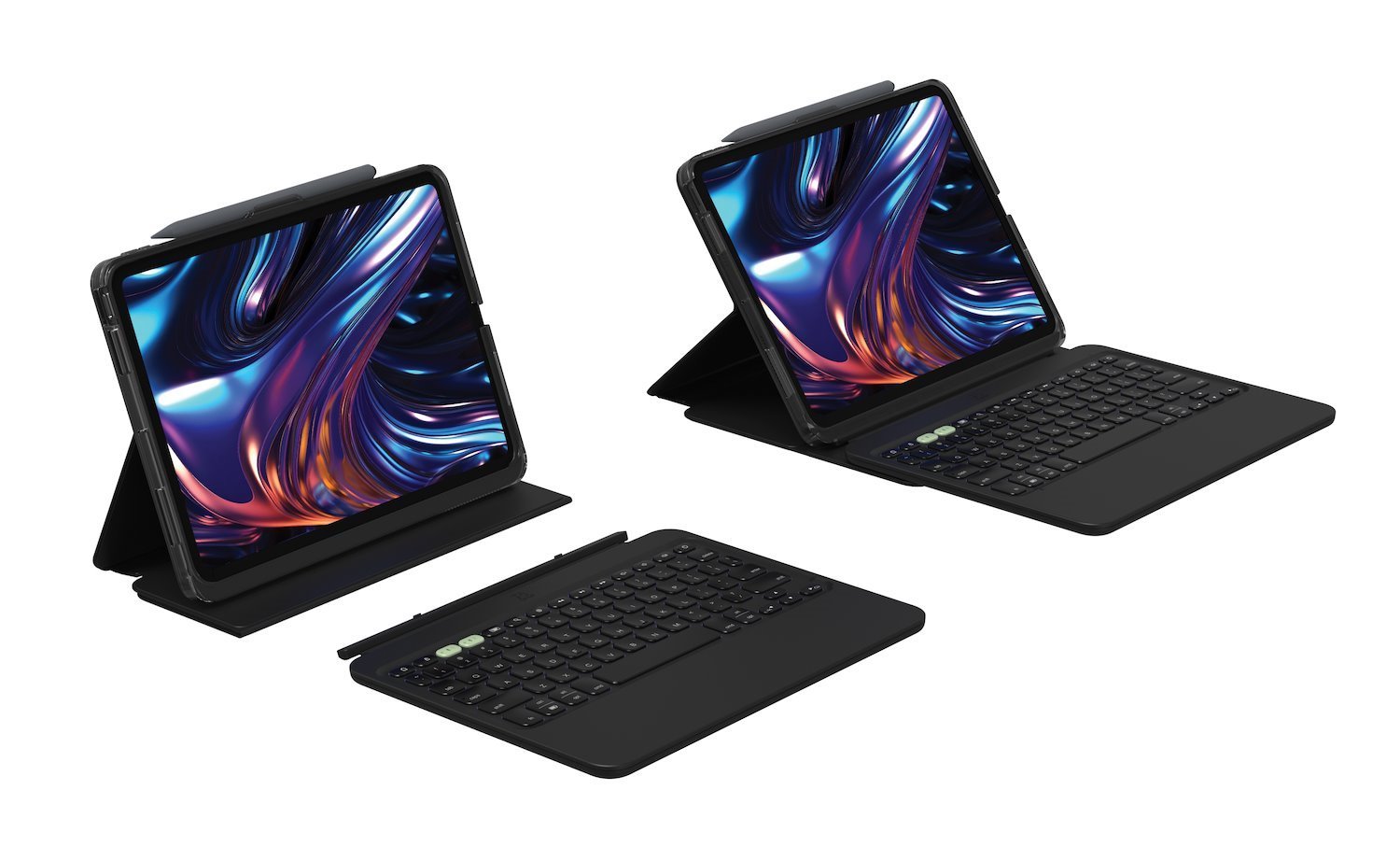 Zagg Pro Keys 2 - Tangentbord Och Foliefodral (Folioomslag) - Bakgrundsbelyst - TRÅDLÖS - Bluetooth - Qwerty - Nordisk - FÖR Apple 11-Inch iPad Pro Wi-Fi, Wi-Fi + Cellular