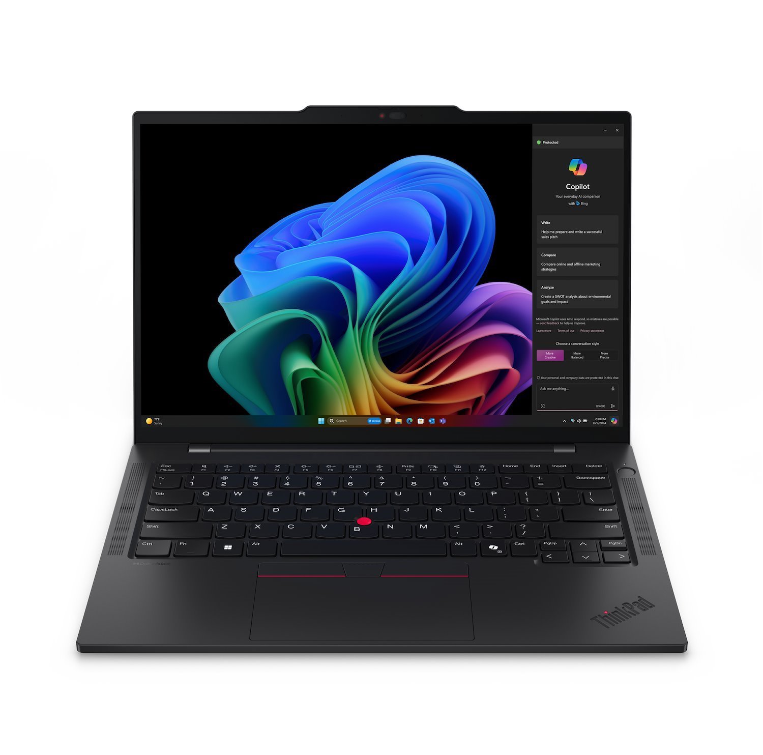 Lenovo ThinkPad T14S Gen 6 21N1 - 180 Graders Gångsjärnskonstruktion - Snapdragon X Elite - X1e-78-100 - Win 11 Pro (Med Arm) - Qualcomm Adreno - 32 GB Ram - 1 TB SSD TCG Opal Encryption 2, NVMe - 14"