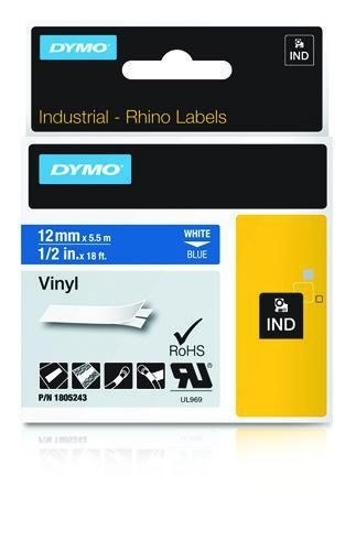 Dymo Rhino Tape Vinyl 12MM/5.5M