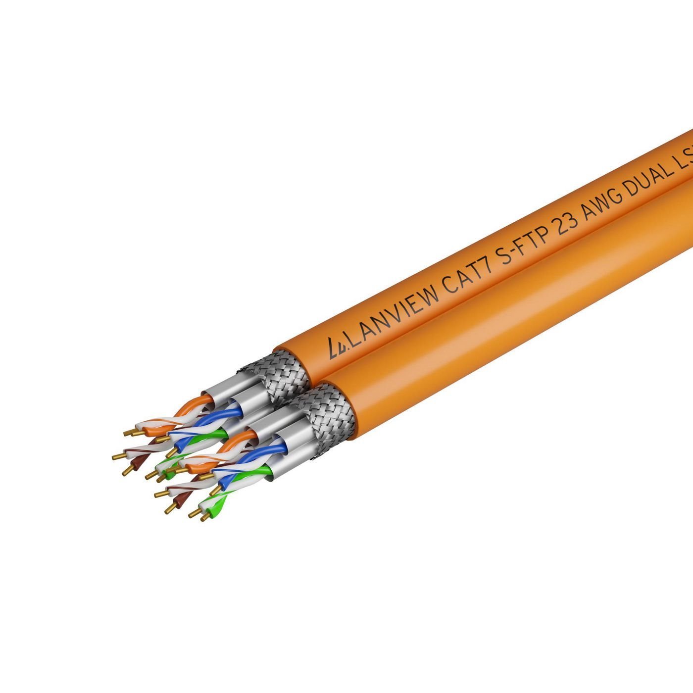 Lanview Cat7 S-FTP Network Cable Dual