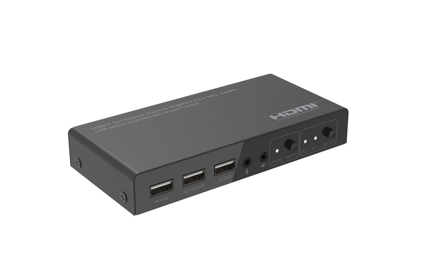 Microconnect 4K@60Hz Hdmi KVM Switch, 2X1,