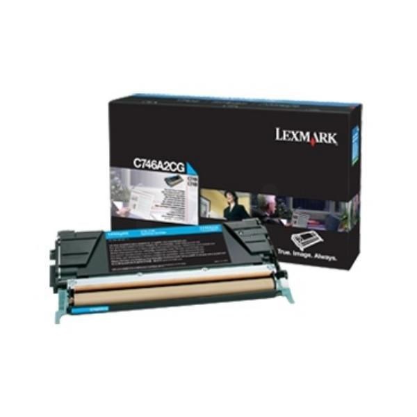 Lexmark Original Laser Toner Cartridge - Cyan - 1 Pack