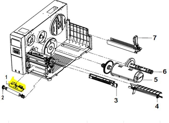 TSC Auto ID Printhead Assembly
