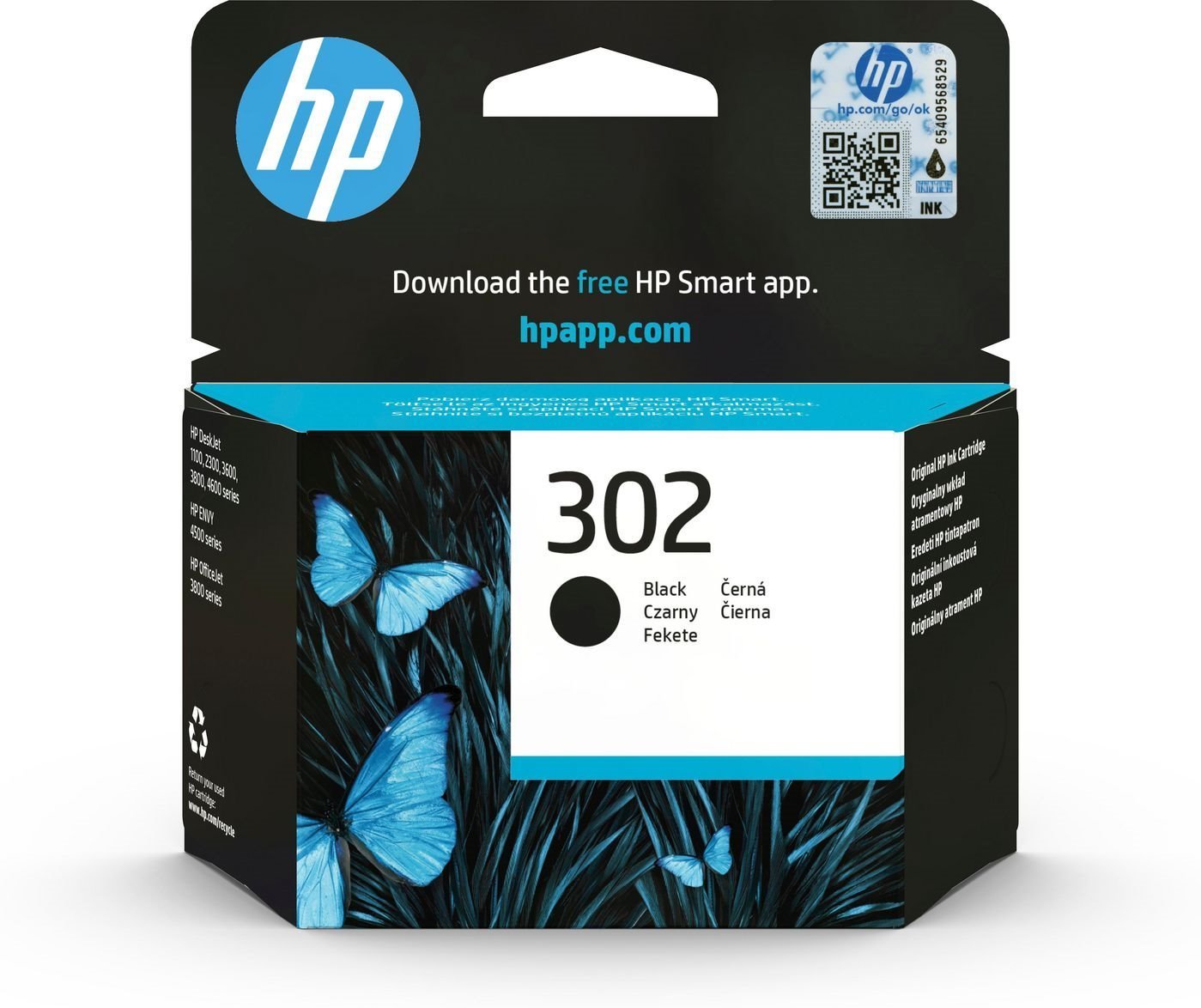 HP 302 Original Inkjet Ink Cartridge - Black Pack