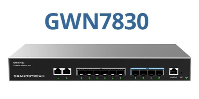 Grandstream Enterprise Layer 3 Managed Aggregation Switch 6 X SFP 4 X SFP 2 X GigE