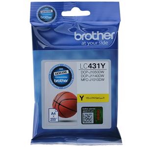 Brother LC431Y Original Inkjet Ink Cartridge - Single Pack - Yellow - 1 Pack