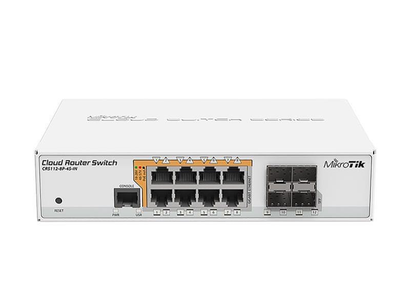 Mikrotik 8-Port Gigabit Ethernet 802.3Af/At PoE Switch 4X SFP