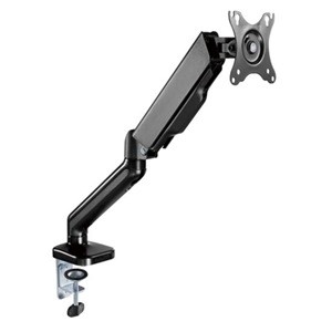 Brateck Elegant 17"-32" Counter Balance Monitor Desk Mount. Max Load 6.5Kgs. Supports Vesa 75X75 & 100X100. Gas Spring With Matt Plastic Surface. Extend, Tilt & Swivel. Black Colour