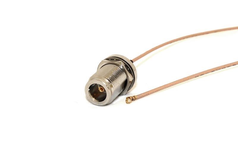 Go Wireless N-Female Bulkhead To U.Fl Pigtail 30CM 50 Ohm Coax Pigtail