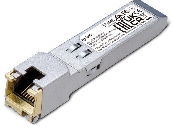 TP-Link TL-SM5310-T 10G Base-T RJ45 SFP+ Module, Transmit Data Up To 30M* At 10 GBPS, Support DDM, Support TX Disable Function, Metallic EnclosuRR