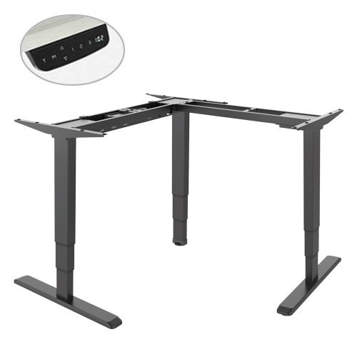 Brateck Triple Motor L-Shape Electric Sit-Stand Desk (Frame Only) (LS)