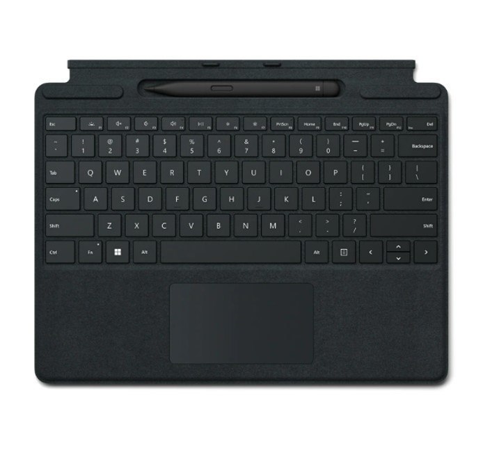 Microsoft Surface Pro 8/9/X/10/11 Business Signature Mechanical & Backlit Key Large Type Cover Keyboard Black With Slim Pen
