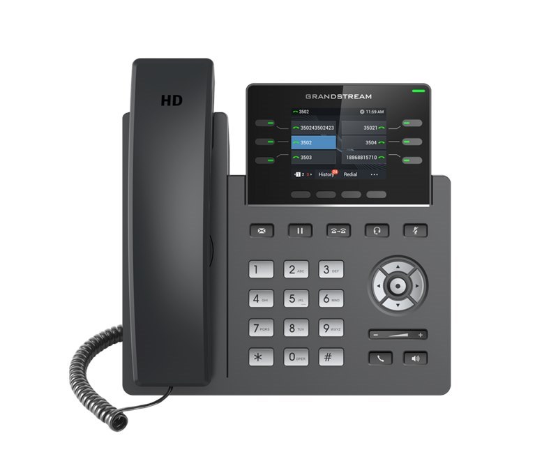 Grandstream *LS* Grandstream GRP2613 6 Line Ip Phone, 3 Sip Accounts, 320X240 Colour Screen, HD Audio, Powerable Via Poe *Last Stock*