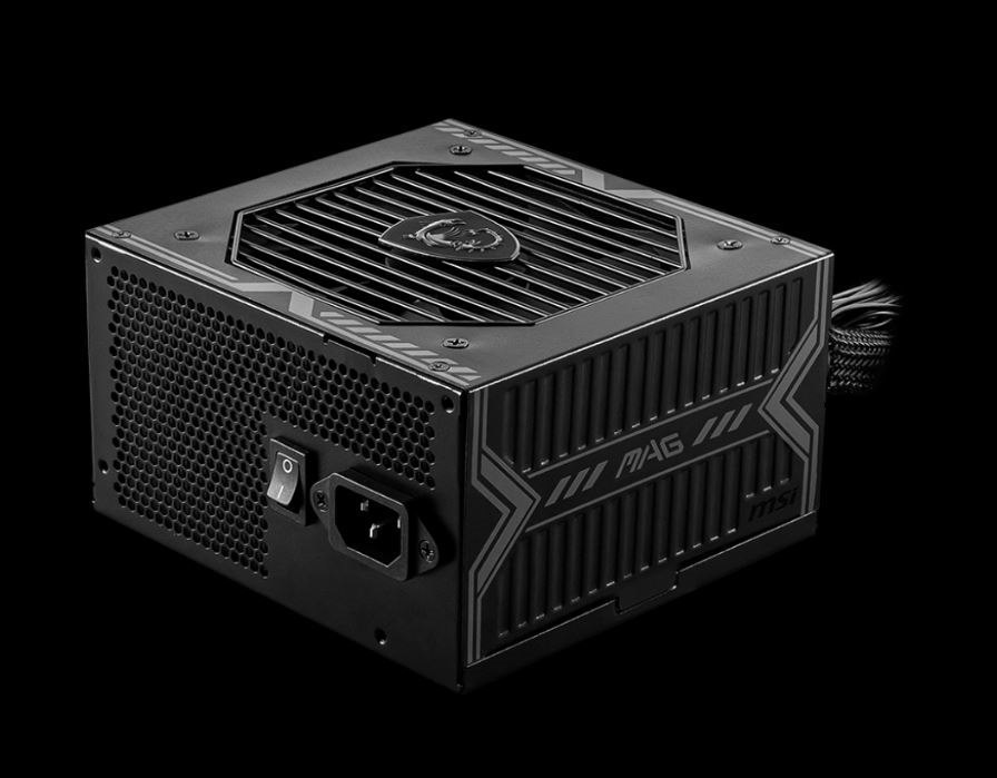 Msi Mag A750bn Pcie5 750W Atx Power Supply Unit, 80 Plus Bronze (Up To 85%), PFC, 100-240~, 750W, 50~60Hz, Atx, 1X Pci-E 5.0, 2X Pci-E, Sata, FDD