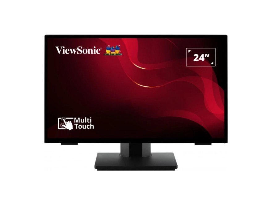 ViewSonic 24' TD2465 10 Points Pcap Pos, Retail, Mining. Wet & Multi-Glove High-Sensitive Projective Capacitive. Commercial And Industrial Monitor